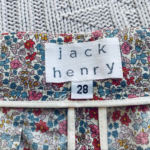 Vintage Jack Henry red floral clam diggers - Picture 7 of 10